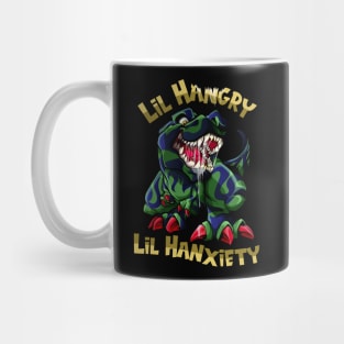 T-Rex Dinosaur Lil Hangry Lil Hanxiety Mug